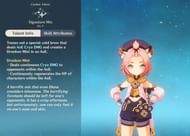 Diona's Elemental Burst description (Image via Genshin Impact)